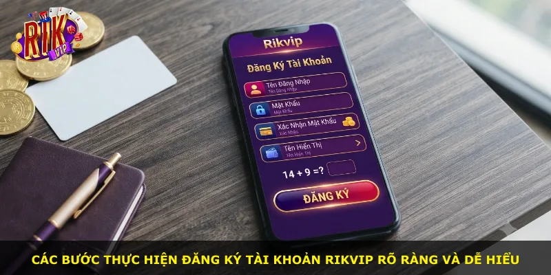 Các bước thực hiện đăng ký tài khoản Rikvip rõ ràng và dễ hiểu