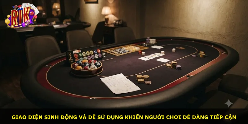 Giao diện sinh động và dễ sử dụng khiến người chơi dễ dàng tiếp cận