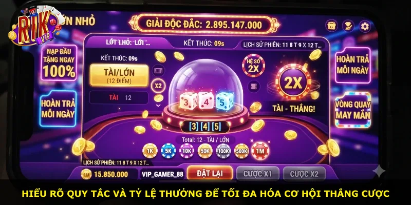 Hiểu rõ quy tắc và tỷ lệ thưởng để tối đa hóa cơ hội thắng cược