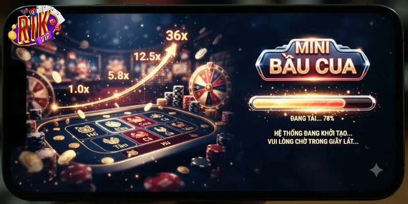 Mini Bầu Cua Rikvip Trải Nghiệm Game Dân Gian Cực Vui Đổi Thưởng Hấp Dẫn