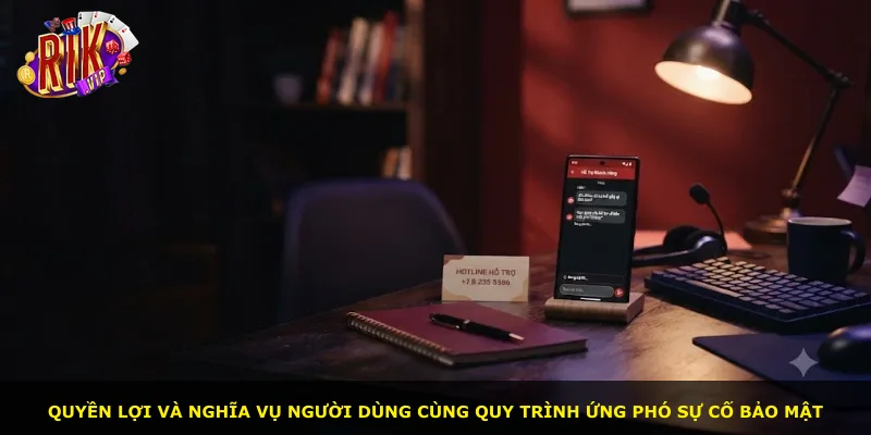 Quyền lợi và nghĩa vụ người dùng cùng quy trình ứng phó sự cố bảo mật