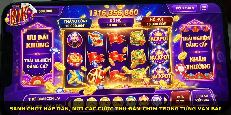 Sảnh chơi hấp dẫn, nơi các cược thủ đắm chìm trong từng ván bài