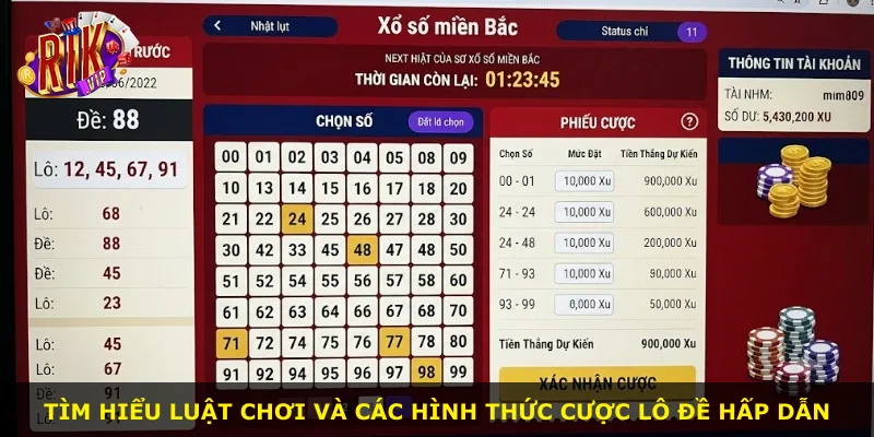 Tìm hiểu luật chơi và các hình thức cược lô đề hấp dẫn